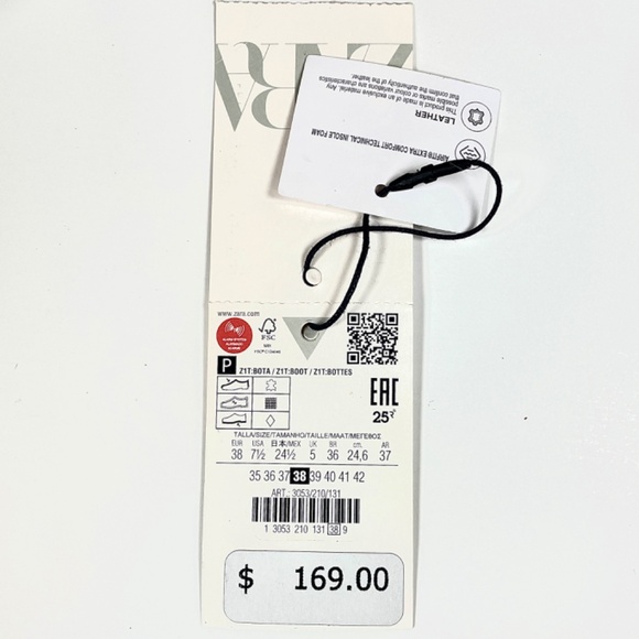 Zara Embroidered Taupe/Tan Suede 15.5” Pull-On Boots, Size 7.5 - Picture 12 of 15